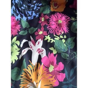 Bloomchic Women's Black Floral Maxi Dress 18/20 Cottagecore Peasant Boho